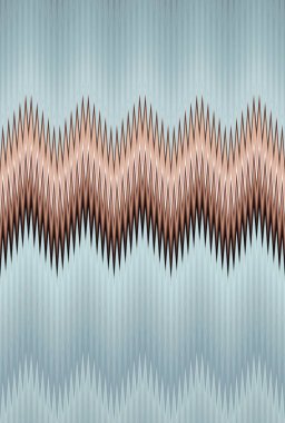 Aquamarine sembolü zigzag turkuaz desen. yeşil mavi gökyüzü.