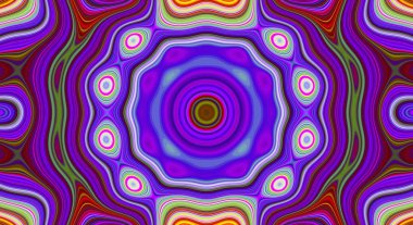 Psikedelik simetri soyut desen ve hipnotik arka plan, girdap.
