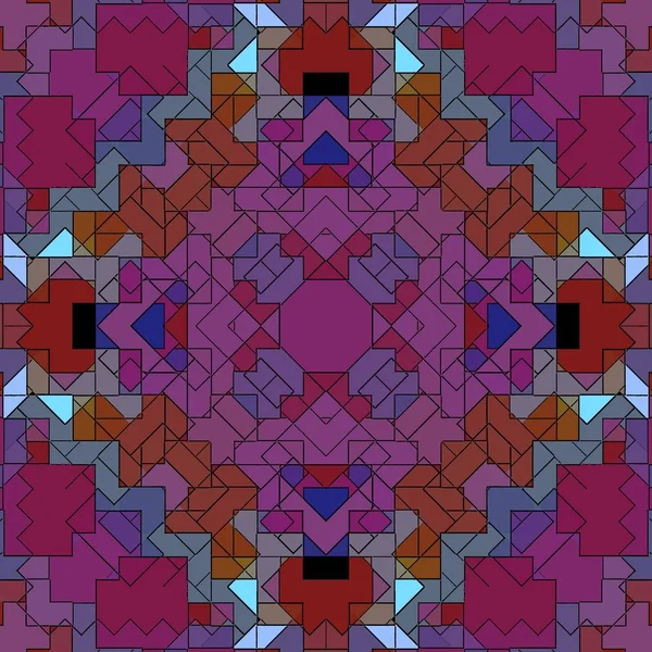 Mozaïek abstracte achtergrond patroon gekleurd, geometrische decoratie. — Stockfoto
