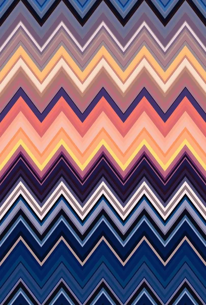 Zigzag pattern dark night geometric. абстрактная иллюстрация . — стоковое фото