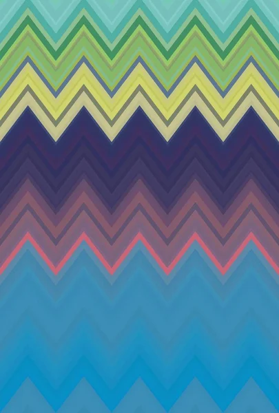 Multicolored zigzag rainbow wave pattern. colorful vivid. — Stockfoto