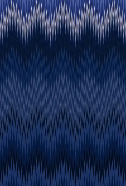Blauer dunkler Chevron-Zickzack-Hintergrund. Muster. — Stockfoto