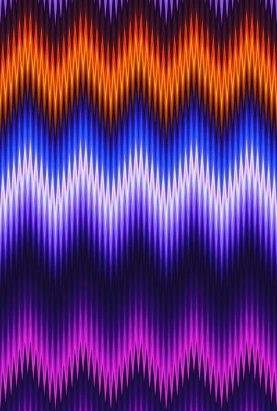 Psychedelische hallucinatie hallucinogene chevron zigzag. decoratief. — Stockfoto