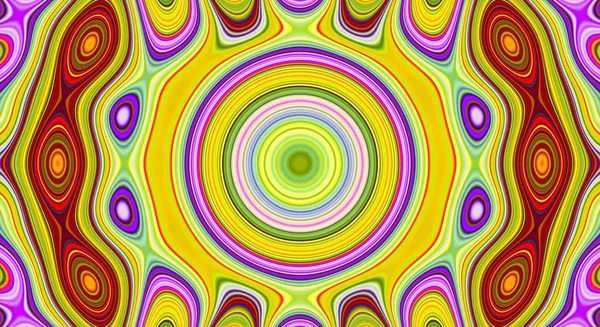 Psychedelic symmetry abstract pattern and hypnotic background, zine culture crazy. — Stock Photo, Image