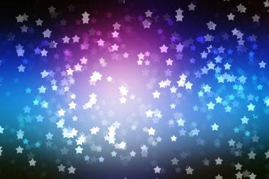 Yıldız arkaplan bokeh noel süslemesi, ışık ögesi.