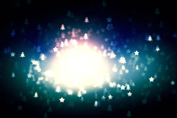 Різдвяна ялинка зірка фон Різдво, сніг . — стокове фото