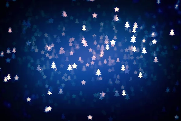 Kerstboom ster achtergrond xmas, nacht. — Stockfoto