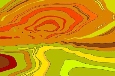 Animasyon soyut arkaplan hareketi hipnotik psikedelik tasarım, şablon.