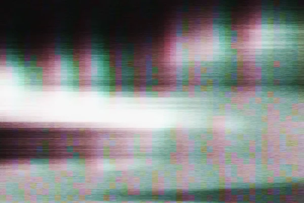 Glitch Sem Sinal Fundo Pixel Noise Vhs Grain — Fotografia de Stock