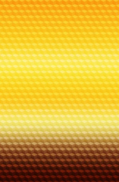 橙色金几何立方体三维图案抽象背景 用于封面设计 — 图库照片