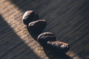 Makro mahsullü kahve çekirdekleri.