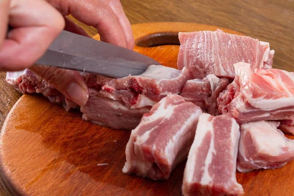 Raw Food Pork Meat Cooking Chop — Stock Photo, Image