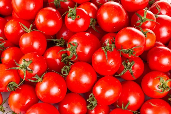 Pomodoro Rosso Crudo Verdure Mature Gruppo — Foto Stock