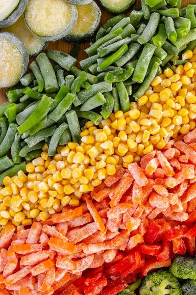 Cibo Vegetale Gelo Sfondo Primo Piano Nutrizione Cena Naturale — Foto Stock