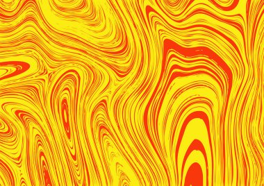 Animasyon soyut sarı vektör arkaplan hareketi hipnotik psikedelik tasarım, zine dokusu.