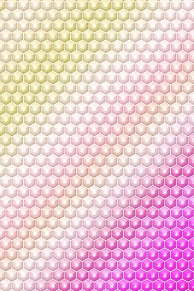 Hexagon Cube Pattern Cover Geometric Illusion Honeycomb — Stock Photo, Image