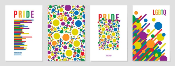 Lgbtq Regenbogenfahne Freiheit Familie Schwule Bisexuelle Und Lesbische Gemeinschaft Stolz — Stockvektor