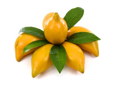 yumurta meyvesi beyaz arkaplanda izole