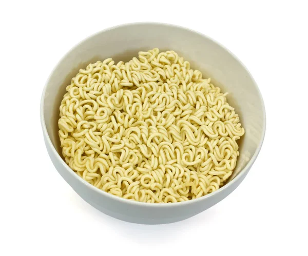 Instant Noodle Kom Geïsoleerd Witte Achtergrond — Stockfoto