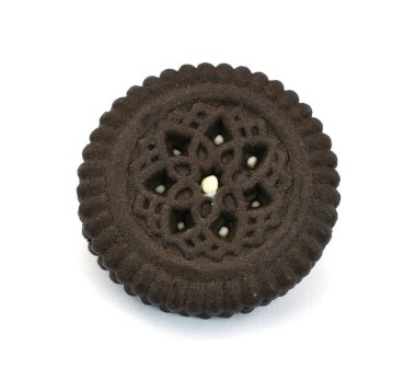 Beyaz arkaplanda izole edilmiş çerezler