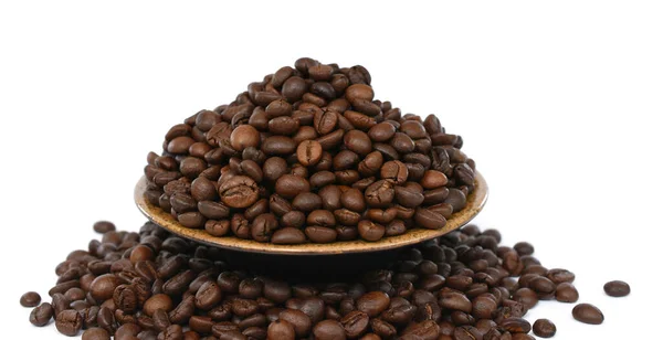 Coffee Beans Isolated White Background — Stock Photo, Image