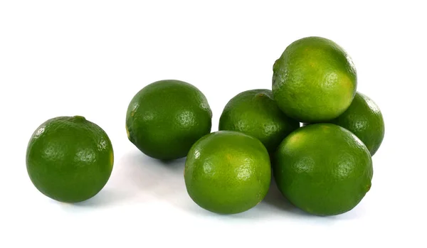 Verse Citrusvruchten Geïsoleerd Witte Achtergrond — Stockfoto