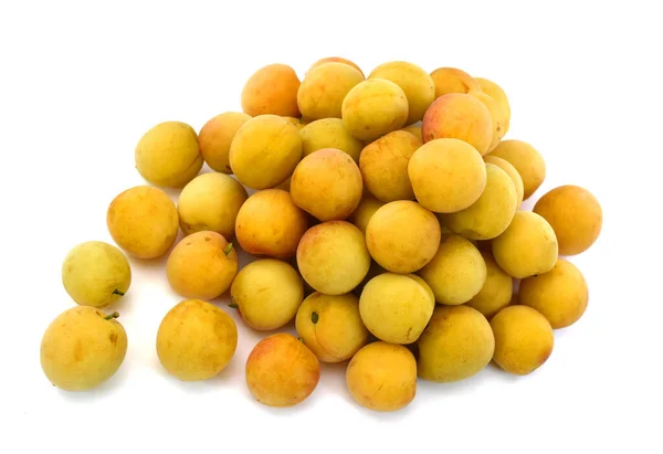 Fresh Apricot Fruit Isolated White Background — Stock Photo, Image