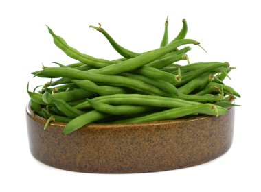 Beyaz arka planda izole edilmiş taze Faz Vulgaris.