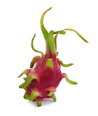 pitahaya meyvesi beyaz arkaplanda izole