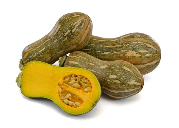 Zucca Isolata Sfondo Bianco — Foto Stock