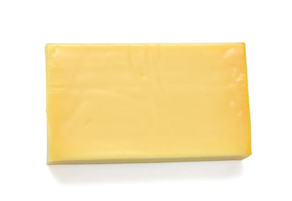 Sýr Izolované Bílém Pozadí — Stock fotografie