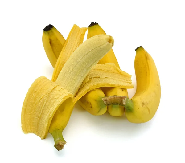 Mogen Banan Isolerad Vit Bakgrund — Stockfoto