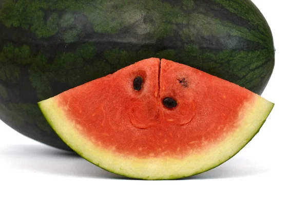 Watermelon Fruit Isolated White Background — Stock Photo, Image