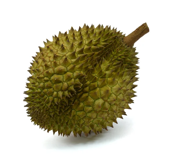 Meyve kralı, kesme yolu ile beyaz arkaplanda izole durian
