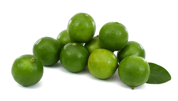Verse Citrusvruchten Geïsoleerd Witte Achtergrond — Stockfoto