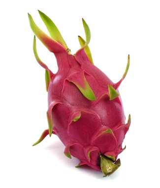 Beyaz arkaplanda Ejder Meyvesi izole