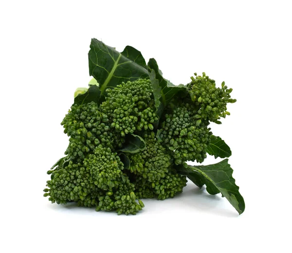 Broccoli Freschi Vegetali Isolati Fondo Bianco — Foto Stock