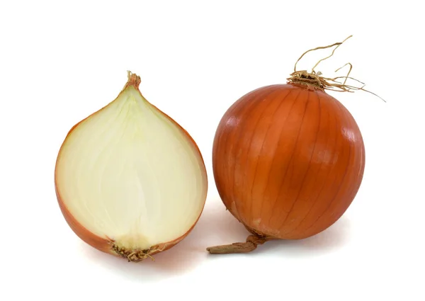 Cebollas Rodajas Aisladas Sobre Fondo Blanco — Foto de Stock