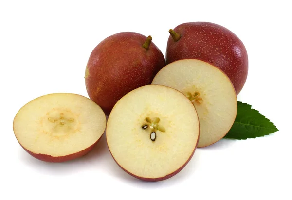 Ripe Pear Fruit Isolated White Background — Stock Photo, Image