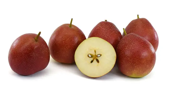 Ripe Pear Fruit Isolated White Background — Stock Photo, Image