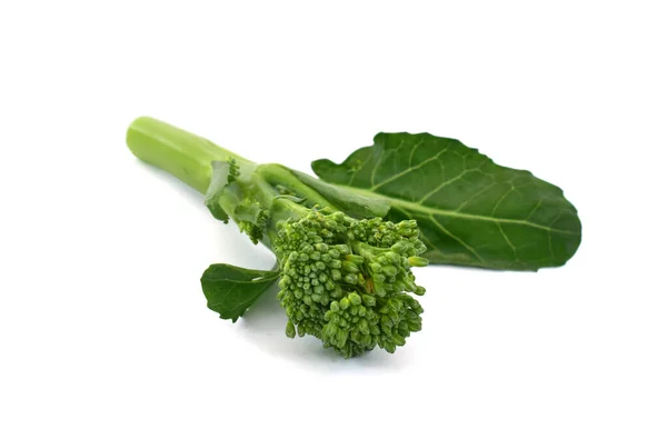 Broccoli Freschi Vegetali Isolati Fondo Bianco — Foto Stock