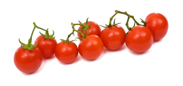 Fresh Cherry Tomatoes Fruits Isolated White Background — Stock Photo, Image