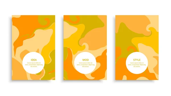 Brochure couleur spot jaune — Image vectorielle