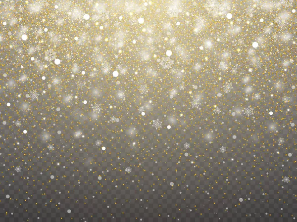 Golden Christmas grainy abstract texture. Vector Illustration. — Stock Vector