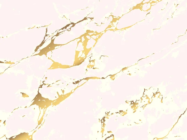 Textura de mármol fondo piedra dorada — Vector de stock