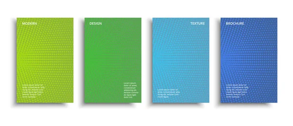 Brochure verde blu mezza tonnellata — Vettoriale Stock