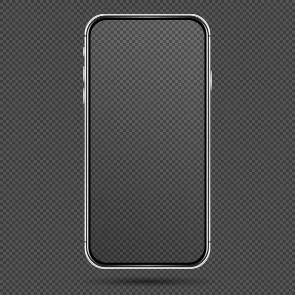 Stříbrná textura telefonu — Stockový vektor