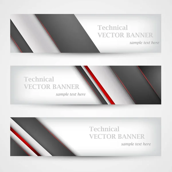 Conjunto de banners com papel de linhas. Malha. Modelo de design empresarial . — Vetor de Stock