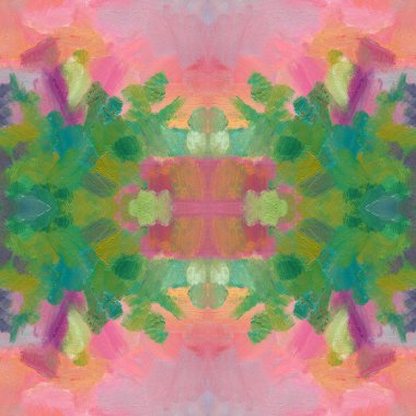 seamless modeli. El akrilik resim çekilmiş. Soyut sanat arka plan. Tuval üzerine akrilik boya. Renk doku. Sanat parçası. Boya darbeleri.