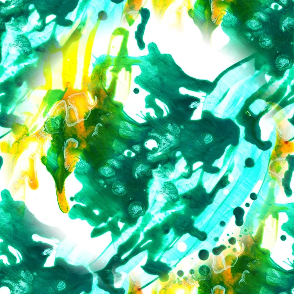 Abstracte naadloze inkt patroon met acrylschilderen hand geschilderd achtergrond. Aquarel vlekken. Aquarel wassen. — Stockfoto